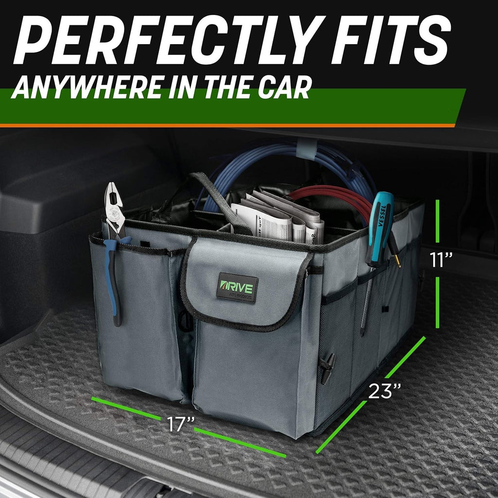 Large Collapsible Car Trunk Organizer – Storage Box for Vehicle Boot