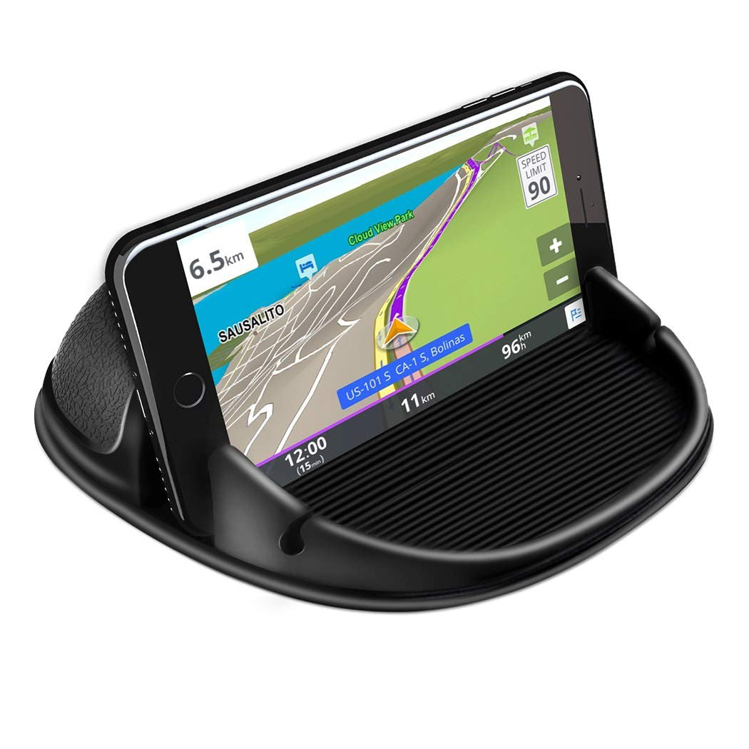 Non-Slip Silicone Car Dashboard Phone Holder – Stand & Mat for Smartphones